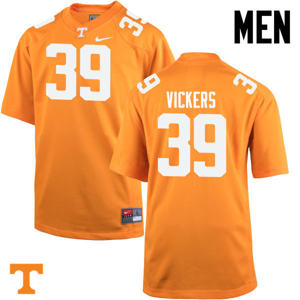 Men #39 Kendal Vickers Tennessee Volunteers College Football Jerseys-Orange